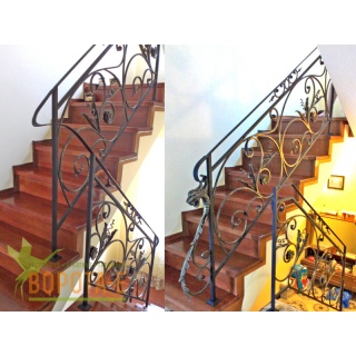 Перила кованые с драконами